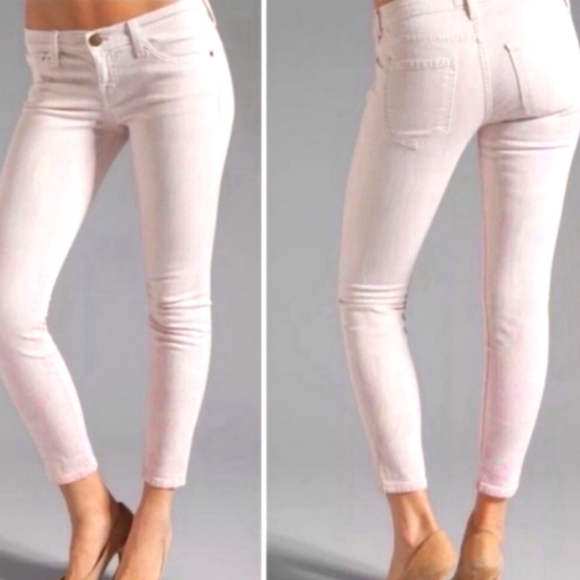 NEW Current Elliott Marble Taffy Cigarette Jeans Skinny Stiletto Ankle Summer - Picture 1 of 16